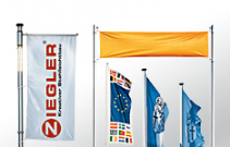 Drogovi za zastave, drogovi, reklamni panoji